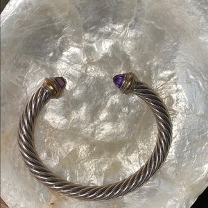 David Yurman Amethyst Cable Bracelet